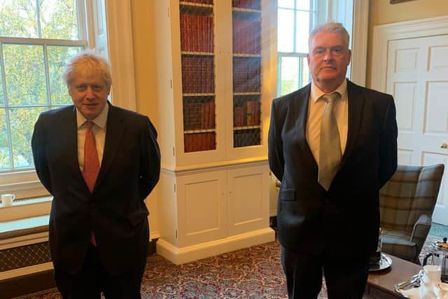 Ashfield MP Lee Anderson with the Prime Minister during a meeting on Nov 12 at the Downing Street. Picture by Lee Anderson Facebook page.