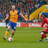 Mansfield Town's John-Joe O'Toole in action.