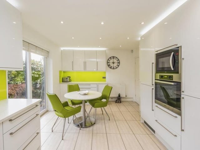 The refurbished kitchen is littered with integrated appliances, so don't bother bringing your own! They include a fridge and freezer, dish washer, induction hob with extractor over and glass splashback, electric oven and combi microwave. The floor is tiled, and the sink and drainer have a mixer tap over.