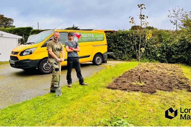 Tim Bates and apprentice Liam preparing the ground for a buzzing 2024 at Longwood Maven offices.