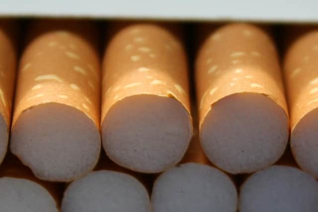 Counterfeit cigarettes were being sold