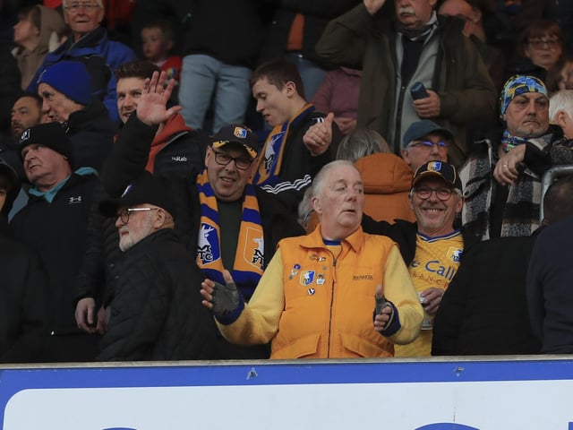 Stags fans at the Leyton Orient game. Photo by Chris & Jeanette Holloway/The Bigger Picture.media