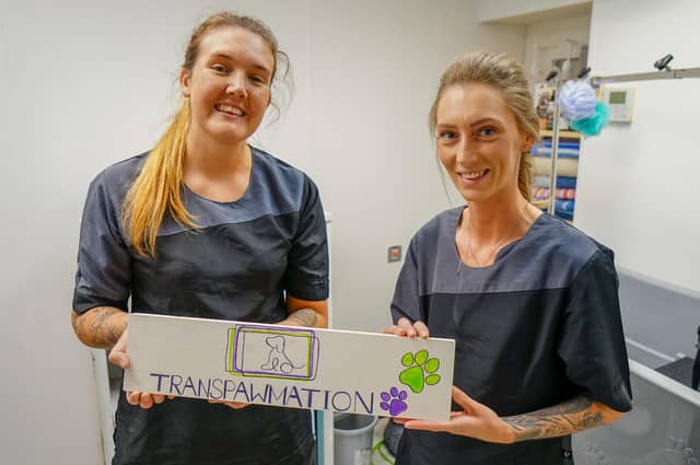 Transpawmation dog grooming in Jacksdale. Owners Laura Edwards and Suzie Maxwell.