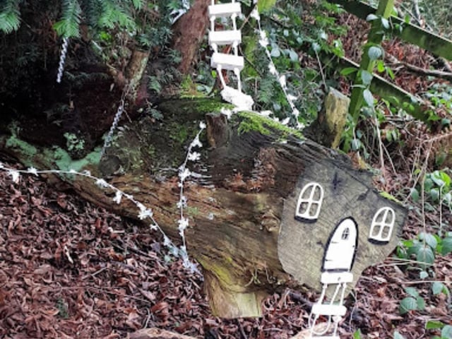 While exploring the trail, visitors can spot signs of fairies all around.