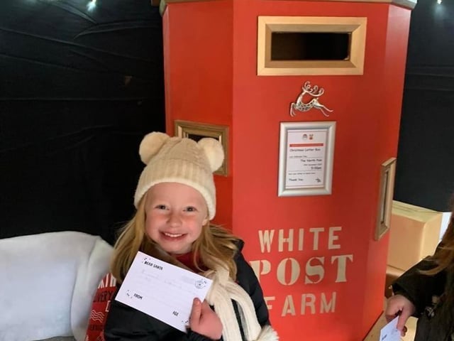 Children can send letters to Santa.
