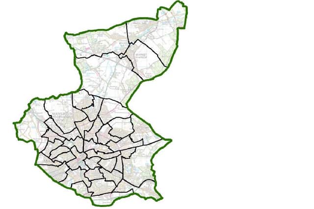 The new proposed boundary map