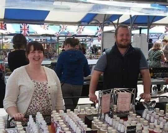 The Little Lotion Company, run by Katy Bacon and Dave Foulstone, sells toother businesses, but has had stalls at events in Mansfield.
