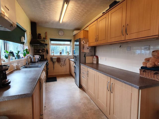 It comes with a two bedroom, two reception room, owners flat - and has off road parking for up to 14 vehicles.