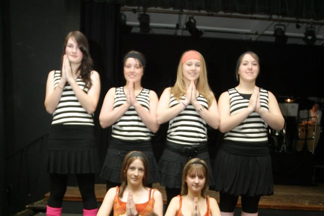 2007: Eastwood Comprehensive pupils are pictured during the dress rehearsal for their production of Fame.