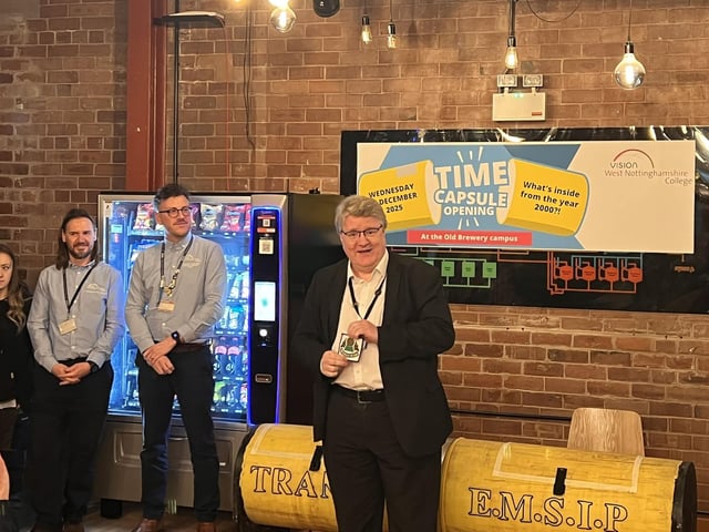 Director of IT, estates & learning resources Gavin Peake spoke of his time at Mansfield Brewery.