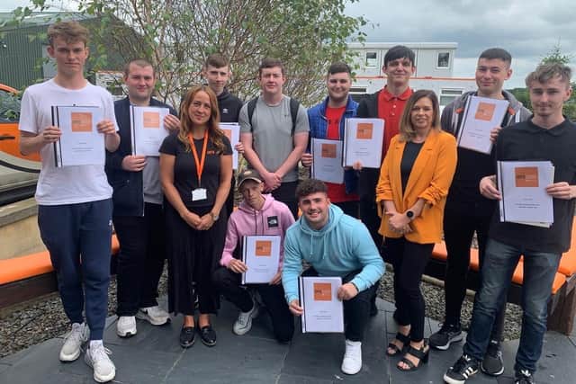 Graduates from QTS' skills academy, part of its Investors in People programme