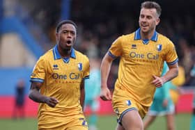 Action during the Sky Bet League 1 match against Bromley FC at the One Call Stadium, 10 Oct 2026, Photo credit Chris & Jeanette Holloway / The Bigger Picture.media