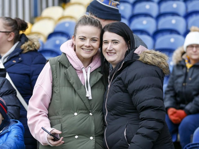 Mansfield Town fans before the 4-1 win over Doncaster Rovers.