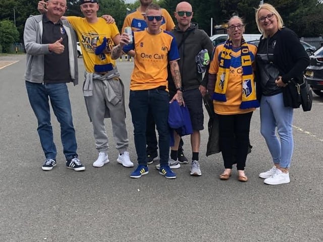 Stags fans kitted out for the big day.