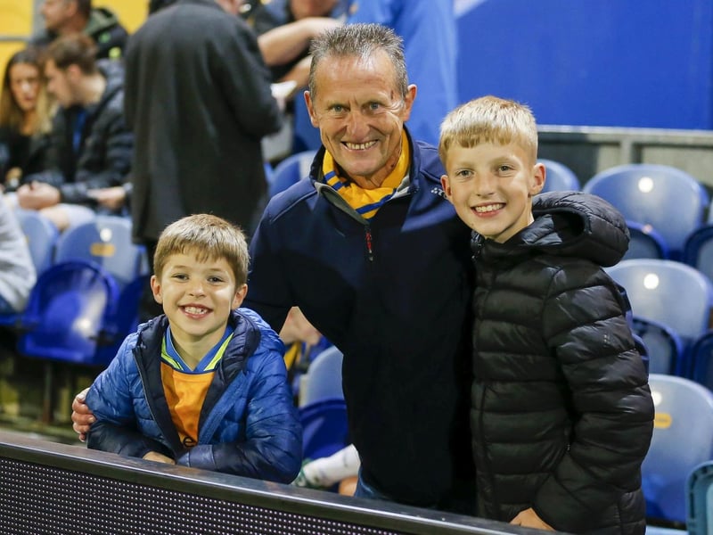 Mansfield Town fans enjoy the EFL Trophy win over Doncaster Rovers.