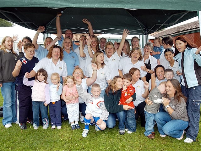 It certainly wasn't summery weather here in Ravenshead in the summer of 2006. Here is Longdale Nursery when they celebrated their 10th anniversary and OFSTED results with a summer fair.