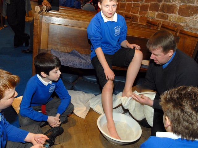 Bilsthorpe's Crompton View School pictured during the Easter Experience held at St Margaret's Church in the old village in 2010
