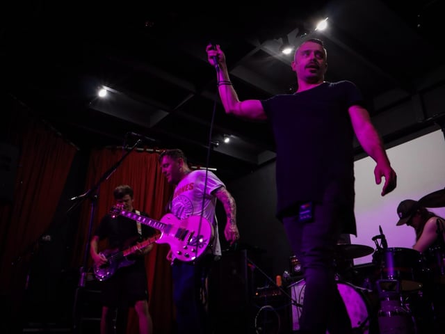 The gig was held at the George Street WMC in Hucknall.