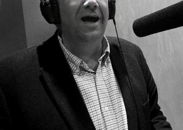 Mansfield-born Stephen Critchlow performing in a radio drama