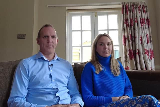 Jack and Sarah Hawkins felt their voices were 'being silenced' with the letter not being read out. Photo: Other