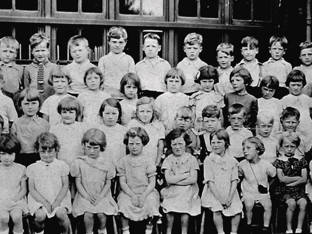 Class photo from Church Street School in Kirkby in 1935.