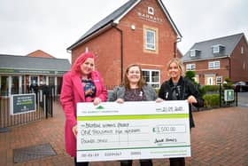Colette Byrne, CEO at Broxtowe Women’s Project, Beth Astle, marketing executive from Barratt North Midlands and Mollie Bradley, sales graduate at Barratt Homes North Midlands