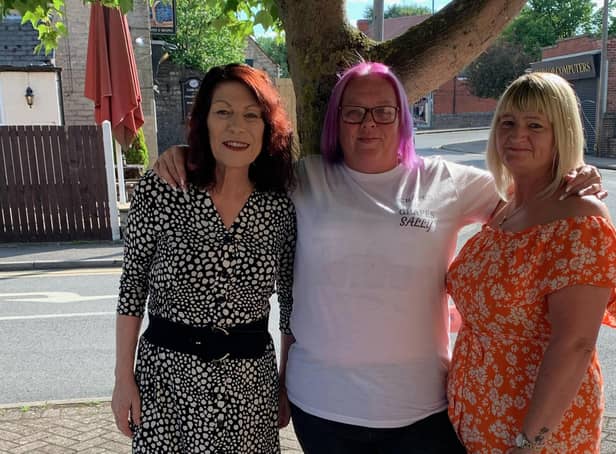 Karen Emm, Sally Weaver and Lesley Elce are joining forces for Warsop pride event.