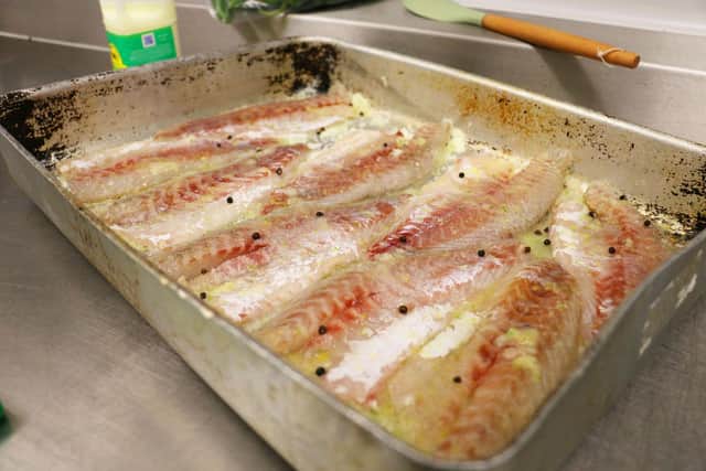 Cured sea bass was just one of the dishes