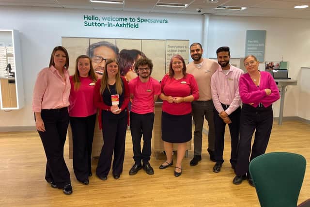 The team raising money on Wear it Pink Day in October 2024