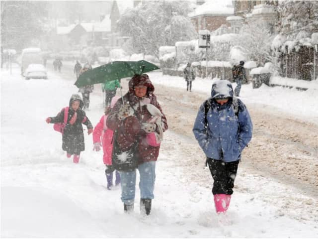 Snow is forecast for Nottinghamshire, with a weather warning in place across three days