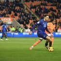 Mansfield Town midfielder Jon Russell during the Sky Bet League 1 match against Blackpool FC at the Bloomfield Road Stadium, 17 Feb 2026   Photo credit Chris & Jeanette Holloway / The Bigger Picture.media