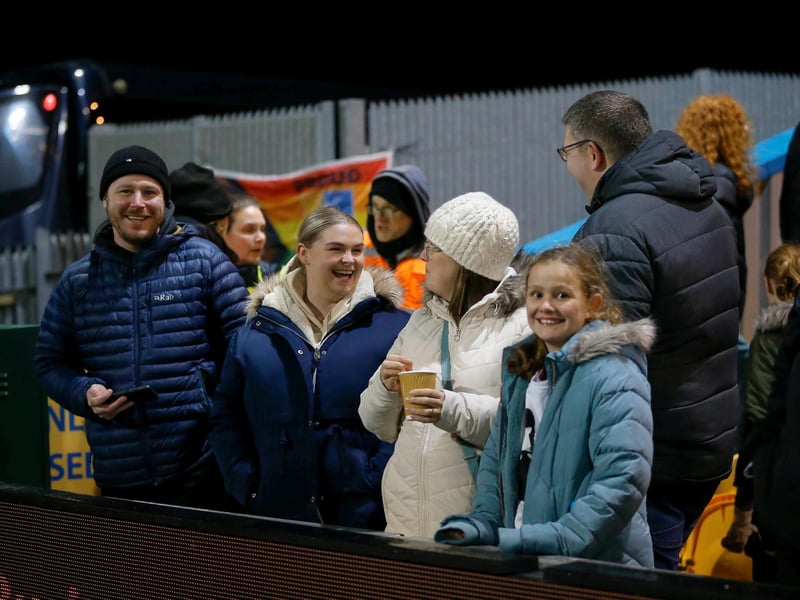 Mansfield Town fans ahead of the 1-1 draw with Doncaster Rovers.