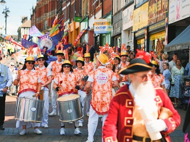 The parade snaked its way around the market square before the party got started on the Leeming Street main stage