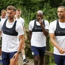 Mansfield Town players on their first day back in pre-season training on Monday at Vickers Water, Clipstone. Picture by Chris Holloway/The Bigger Picture.media.
