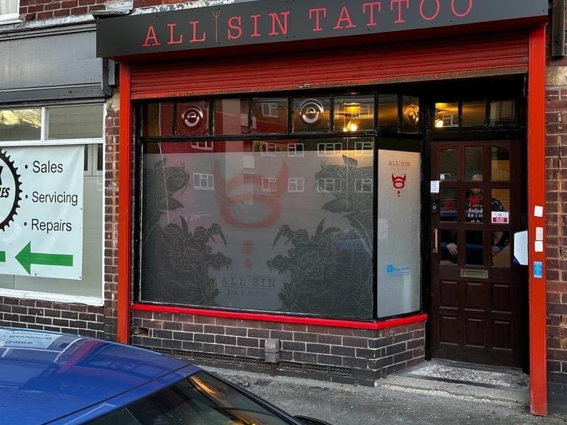 ALL SIN Tattoo, located at 3 Broadway, Brook Street, Sutton, has received over 50 five-star reviews on Google. For more information, visit: www.facebook.com/ALLSINTattoo.