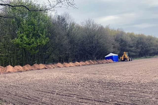 Alfred's remains were found in Coxmoor Lane in Sutton this April when digging work was being carried out on farmland.