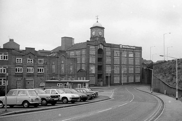 The Metal Box building was a key part of Mansfield's landscape until it was mostly demolished. All that remains now is the clock tower.