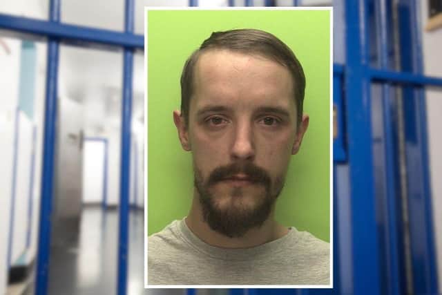 Stephen Pritchard, aged 32, of Dunblane Road, Ruddington, pleaded guilty to a charge of arson with recklessness as to whether life was endangered. He was jailed for two years and four months. (Picture: Nottinghamshire Police.)