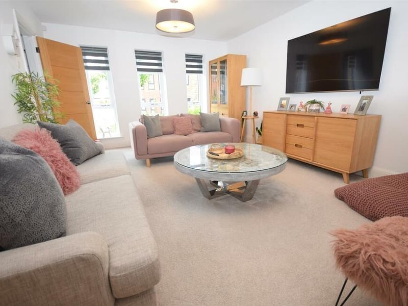 Distinctive features of the lounge are three full-height windows that work together to create a fabulous sense of space and light.