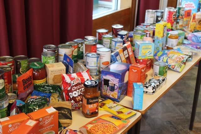 During October, Leas Park families donated food to support the local community, which was donated to the Beacon Project.