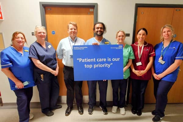 Colleagues at Sherwood Forest Hospitals celebrate the National Staff Survey Results 2023