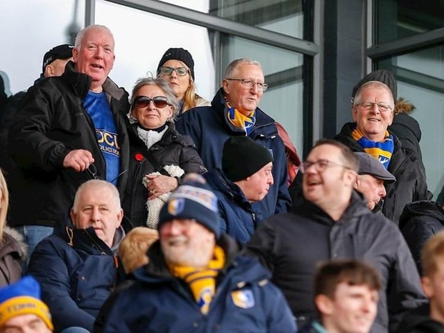 Stags fans made the long trip to Newport where they saw their side pegged back to a late draw.