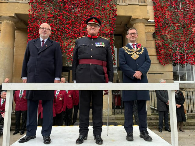 Dignitaries gathered to pay their respects at the Remembrance Parade