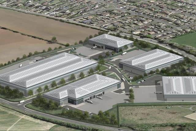 An artist's impression of the proposed new business park which has been given the green light. Photo: Other