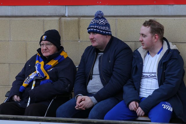 Just some of the Mansfield fans who made the journey to Cambridge back in January 2018.