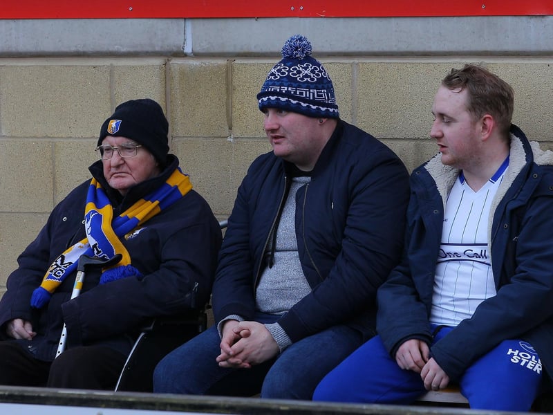 Just some of the Mansfield fans who made the journey to Cambridge back in January 2018.