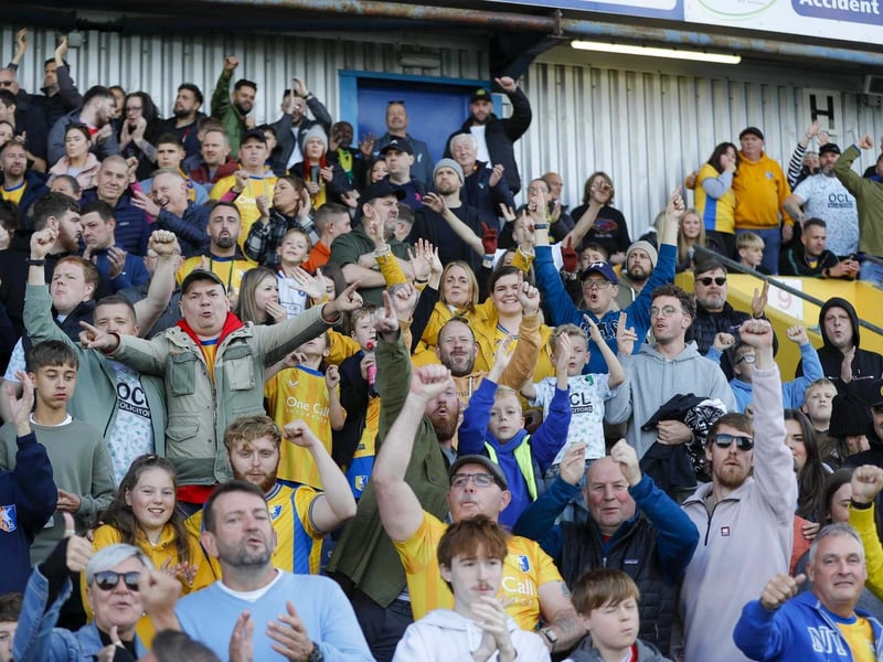 A Will Evans double helped Mansfield Town make it five League One wins in a row.
