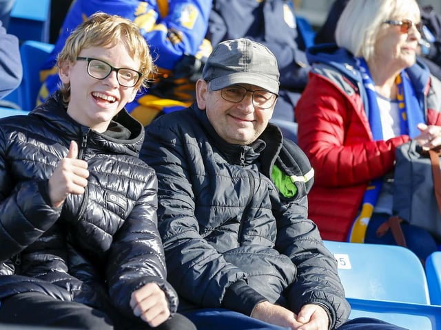 Mansfield Town fans ahead of the victory at Barrow.