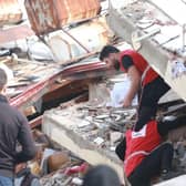 Turkish Red Crescent responders working to support survivors of the devastating earthquakes