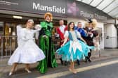 The cast of this year's pantomime at Mansfield Palace Theatre